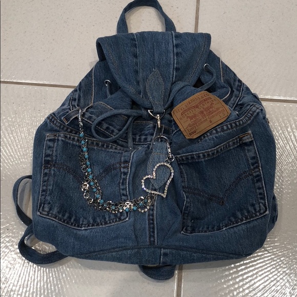 levis denim backpack